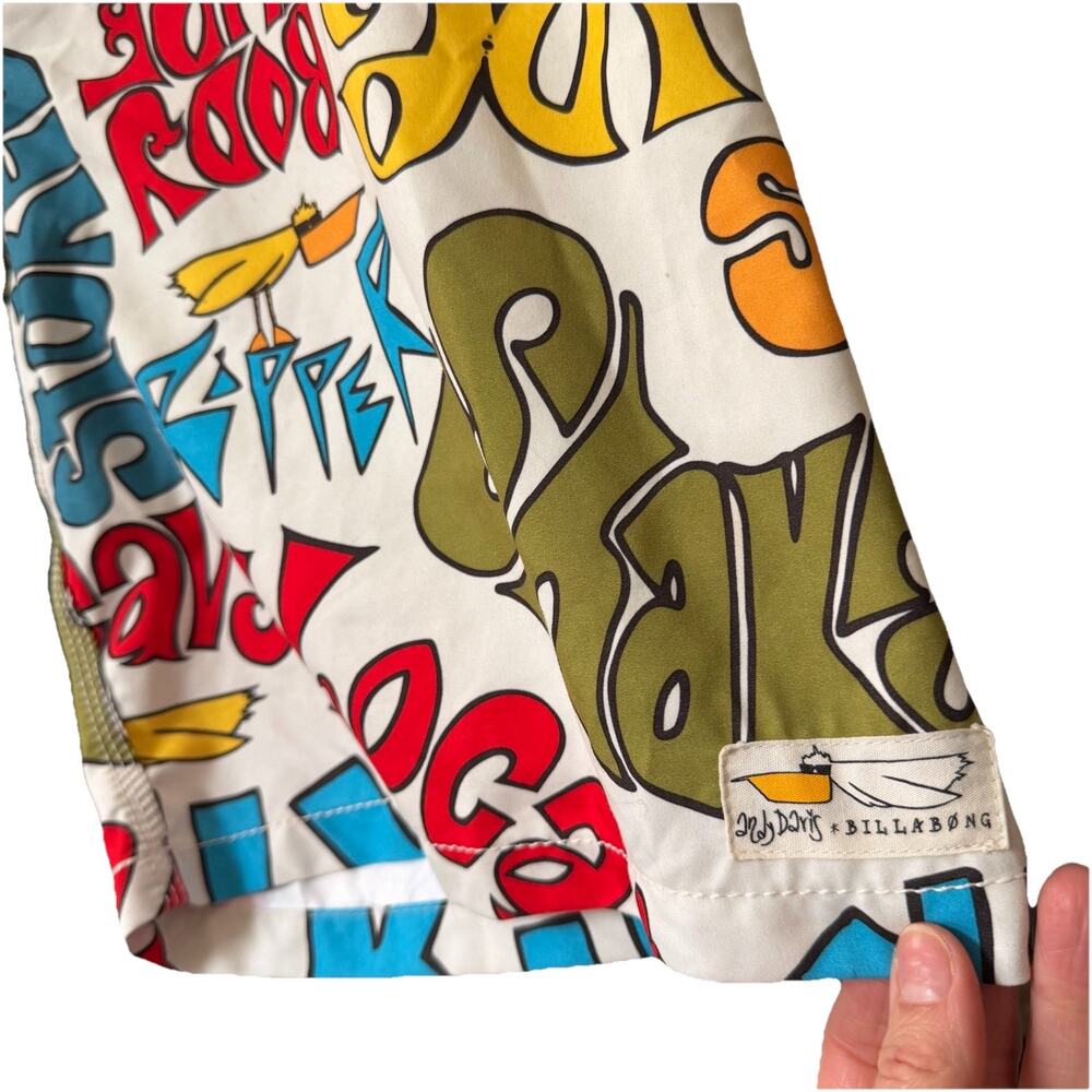 Andy Davis x Billabong Mens Size 34 Swim Trunks Board Shorts Graphic Colorful - Picture 6 of 10